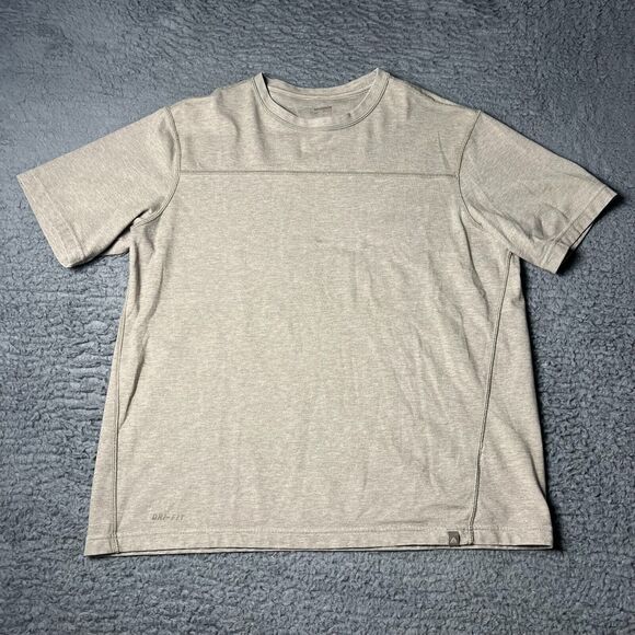 Nike ACG Other - Nike ACG Shirt Mens Medium Beige Thermal Lined Double Layer Short Sleeve Outdoor